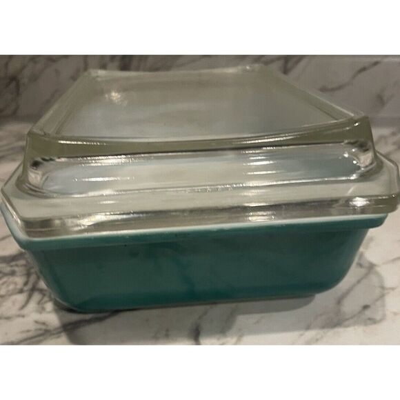 Vintage Promotional Pyrex 2 Qt  Emerald Wheat Casserole Dish 575-B With Lid - Picture 4 of 7